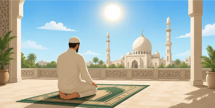 دليل صلاه الظهر الشامل: الأوقات، الركعات، الجمعة والأحكام